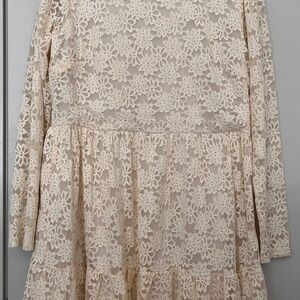 Molly Bracken Cream Floral Lace Top